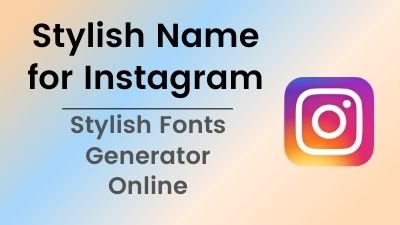 Instagram Stylish Name